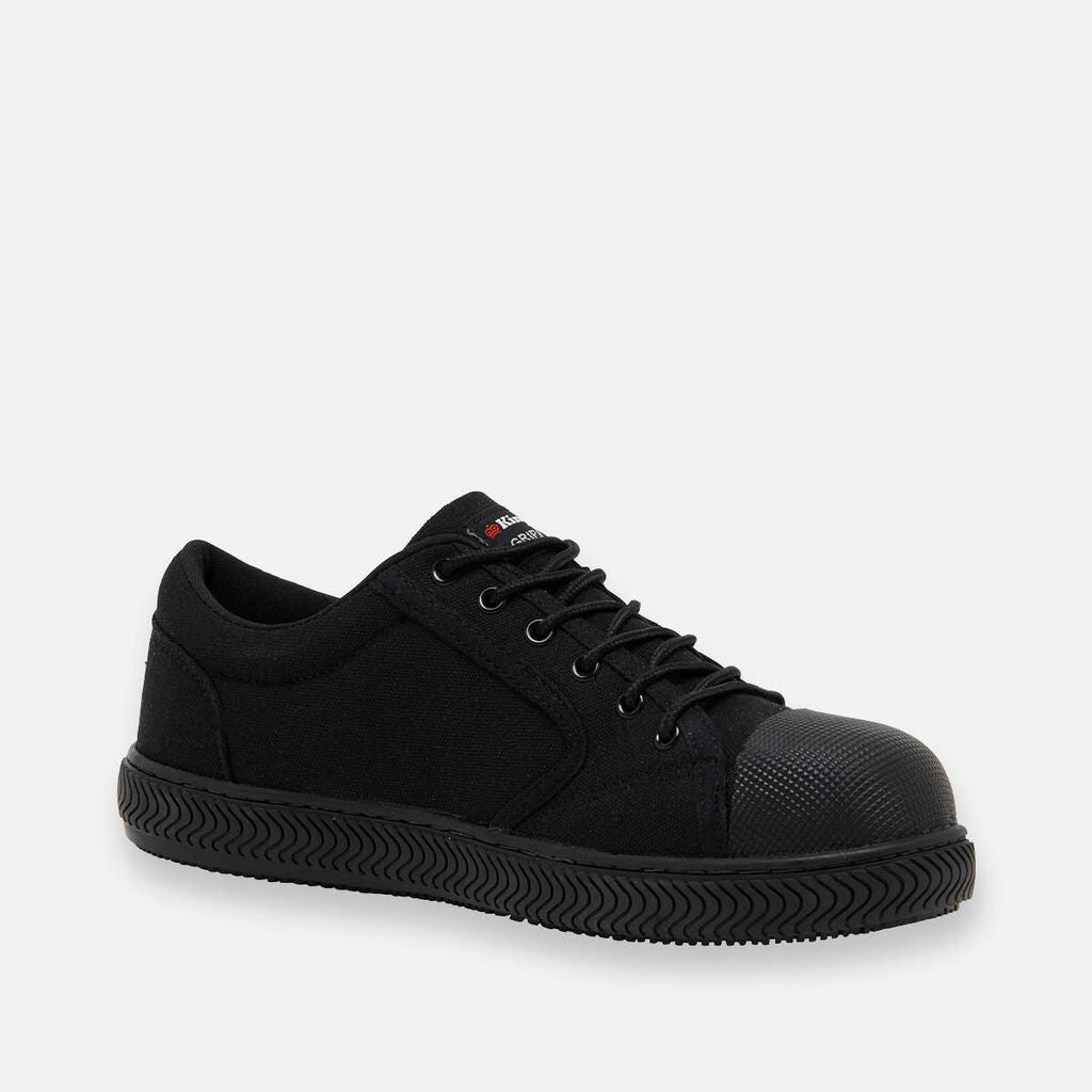 SUPER SALE! KingGee Mens Grip 3000 Canvas Safety Shoes FREE 5 Pack Sock K26540