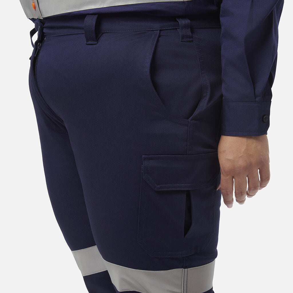 KingGee Womens Stretch Bio Motion Pant Reflective Safety Work Pants Comfy K43010