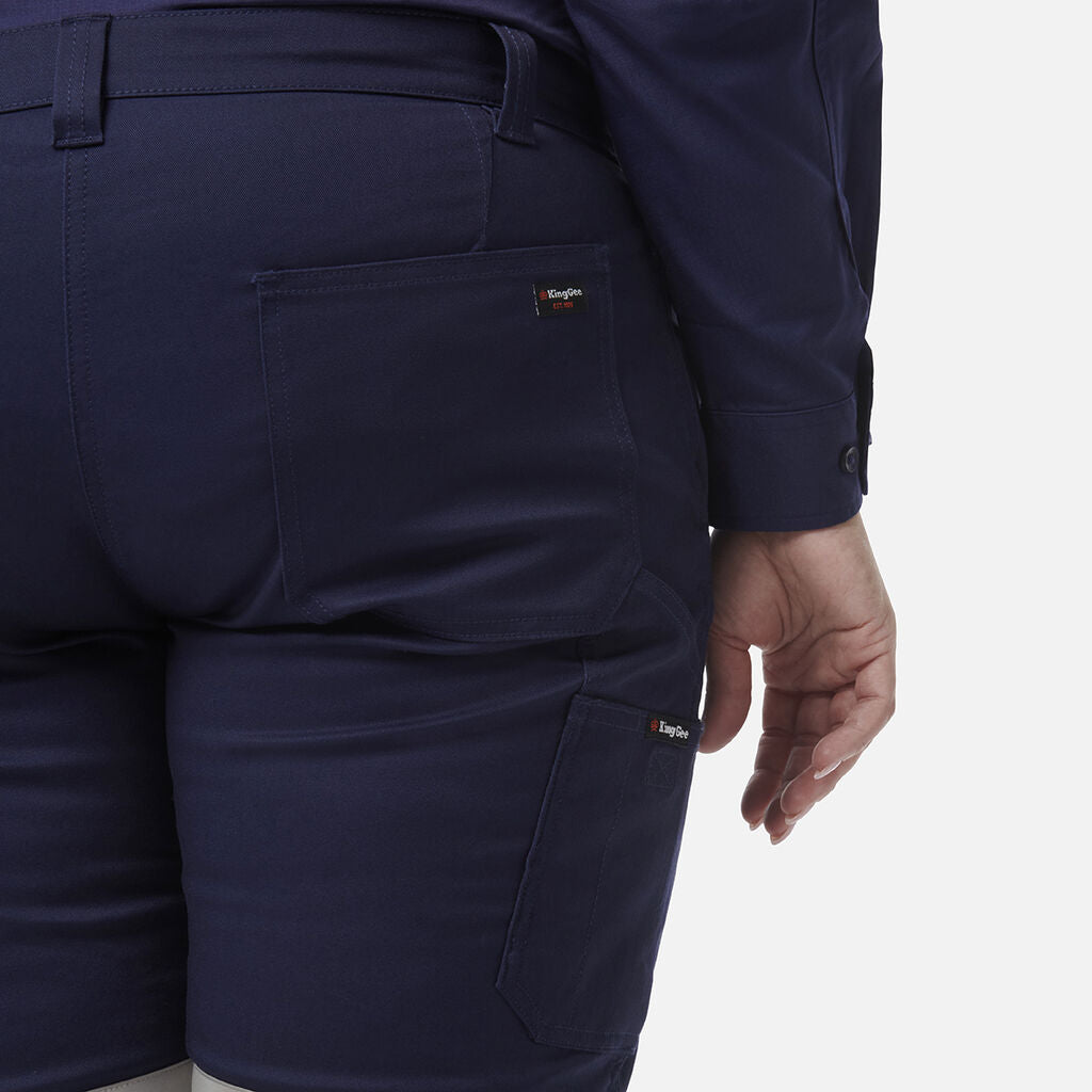 KingGee Womens Stretch Bio Motion Pant Reflective Safety Work Pants Comfy K43010