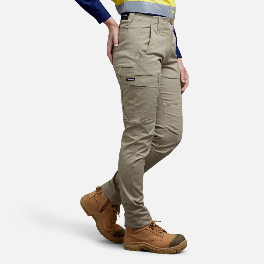 SUPER SALE! KIngGee Womens Workcool Cargo Work Pants FREE Stretch Belt K43012