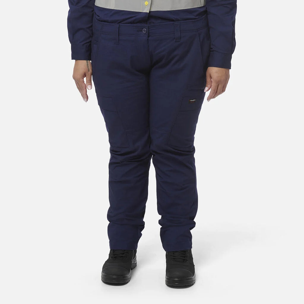 SUPER SALE! KIngGee Womens Workcool Cargo Work Pants FREE Stretch Belt K43012