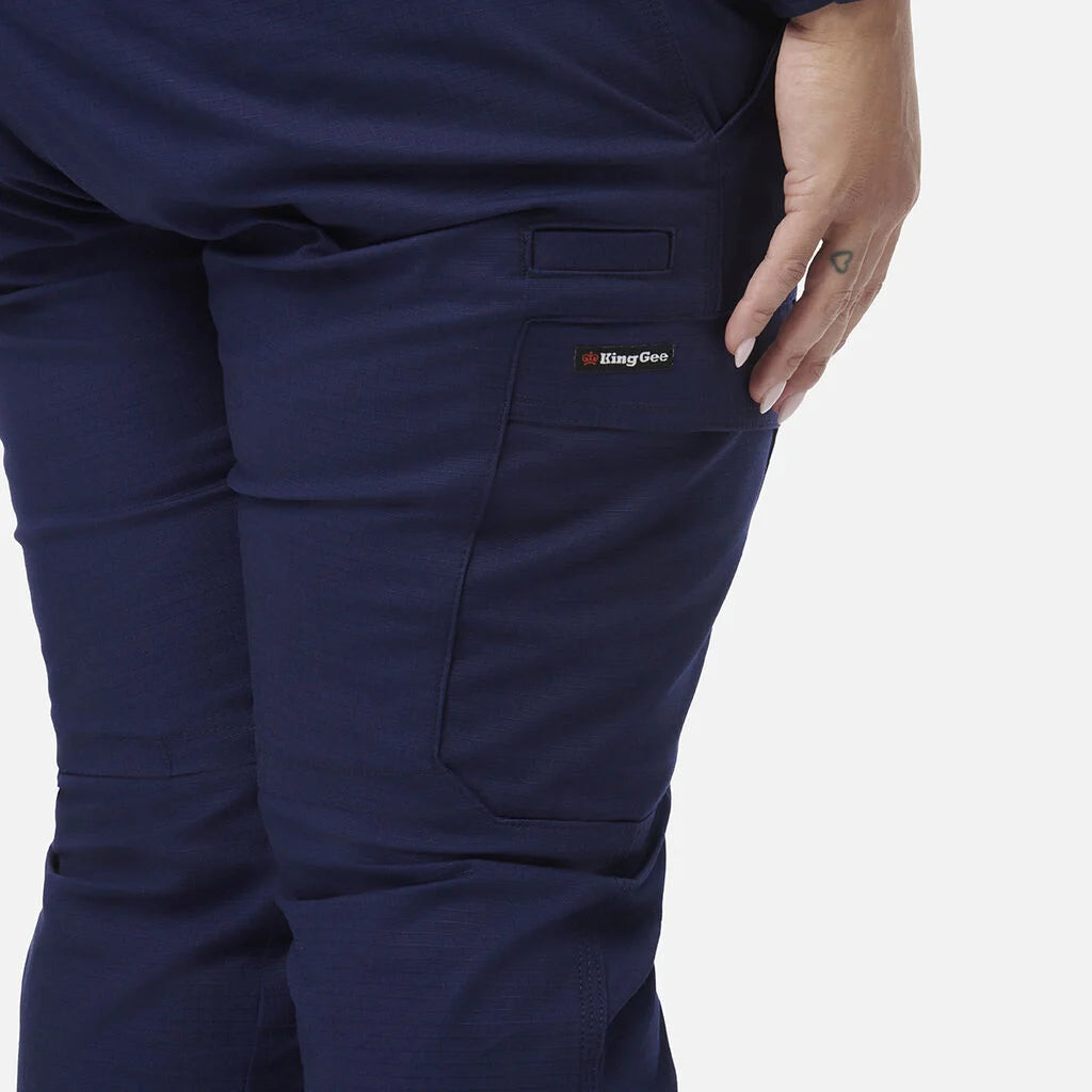 SUPER SALE! KIngGee Womens Workcool Cargo Work Pants FREE Stretch Belt K43012