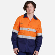 KingGee Mens  Workcool Hi-Vis Long Sleeve Shirt &amp; Utility Pant HYSET014