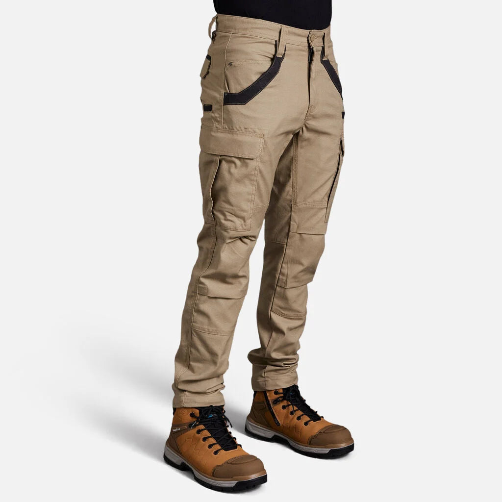 SUPER SALE KingGee Mens Tradies Safety Work Cargo Pants FREE Stretch Belt K69860
