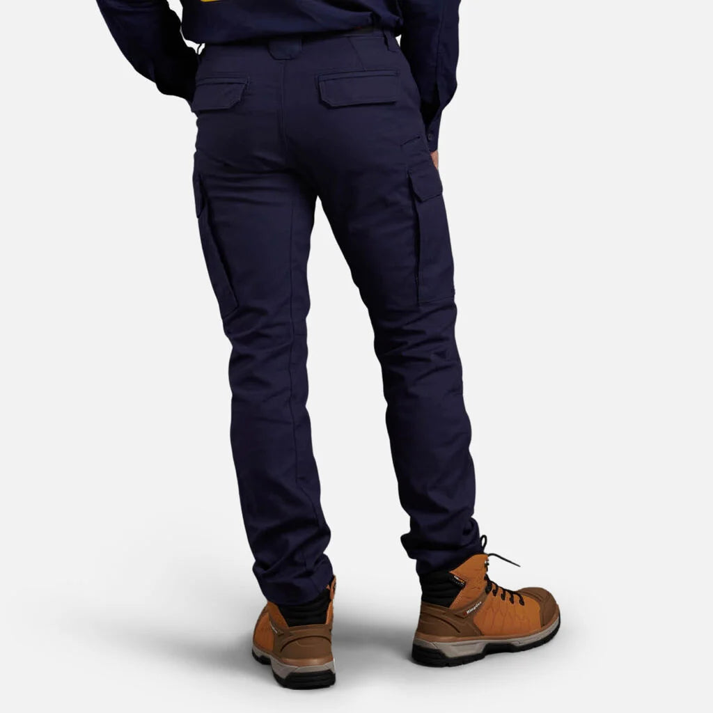 SUPER SALE KingGee Mens Tradies Safety Work Cargo Pants FREE Stretch Belt K69860