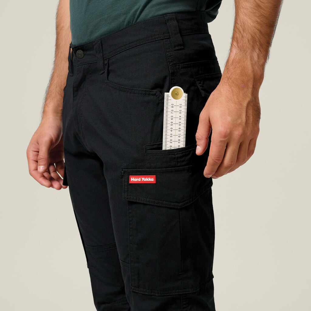 SUPER SALE! Hard Yakka Mens 3056 Cargo Work Pants FREE Stretch Belt Y02255