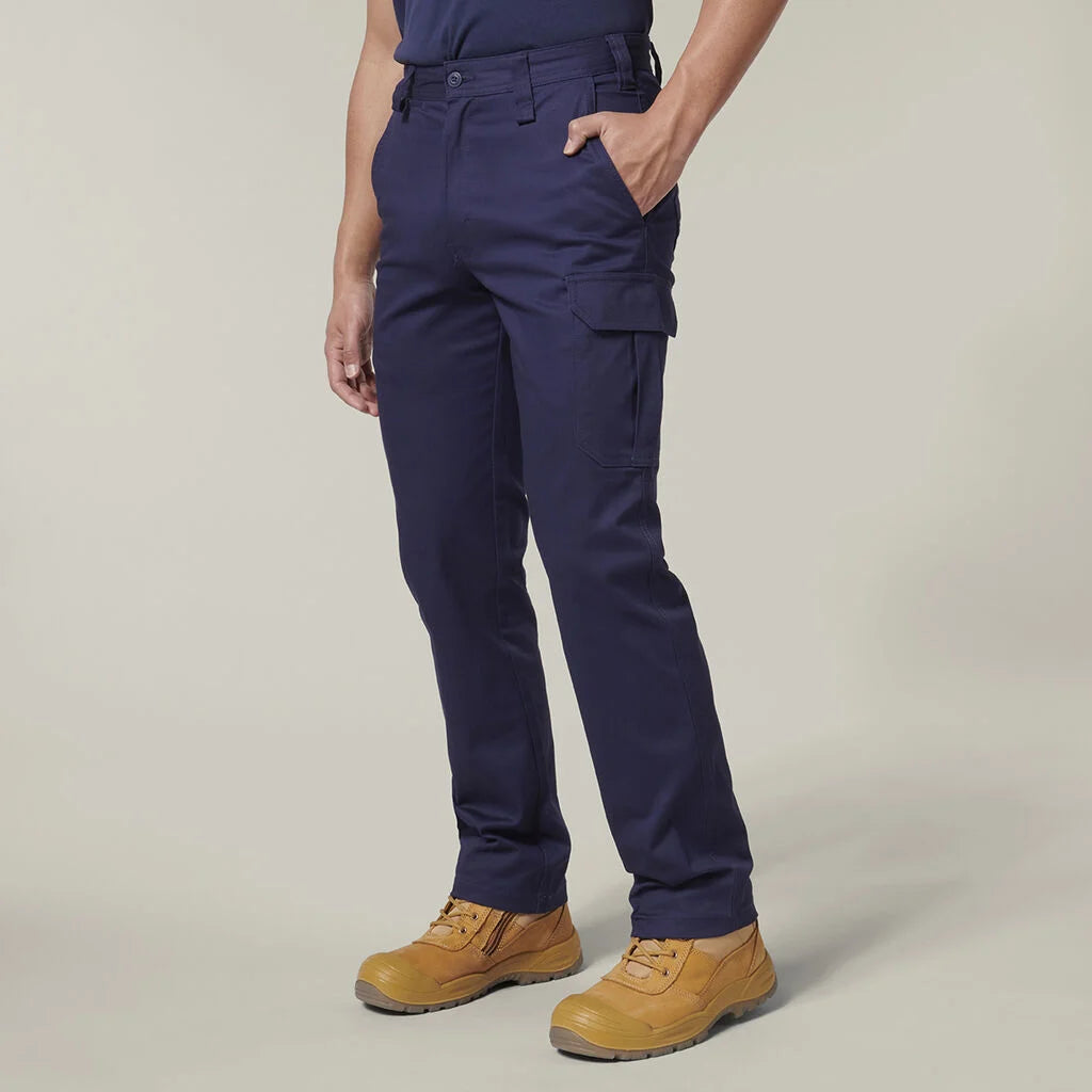 SUPER SALE! Hard Yakka Mens Core Basic Cargo Work Pants FREE Stretch Belt Y02597