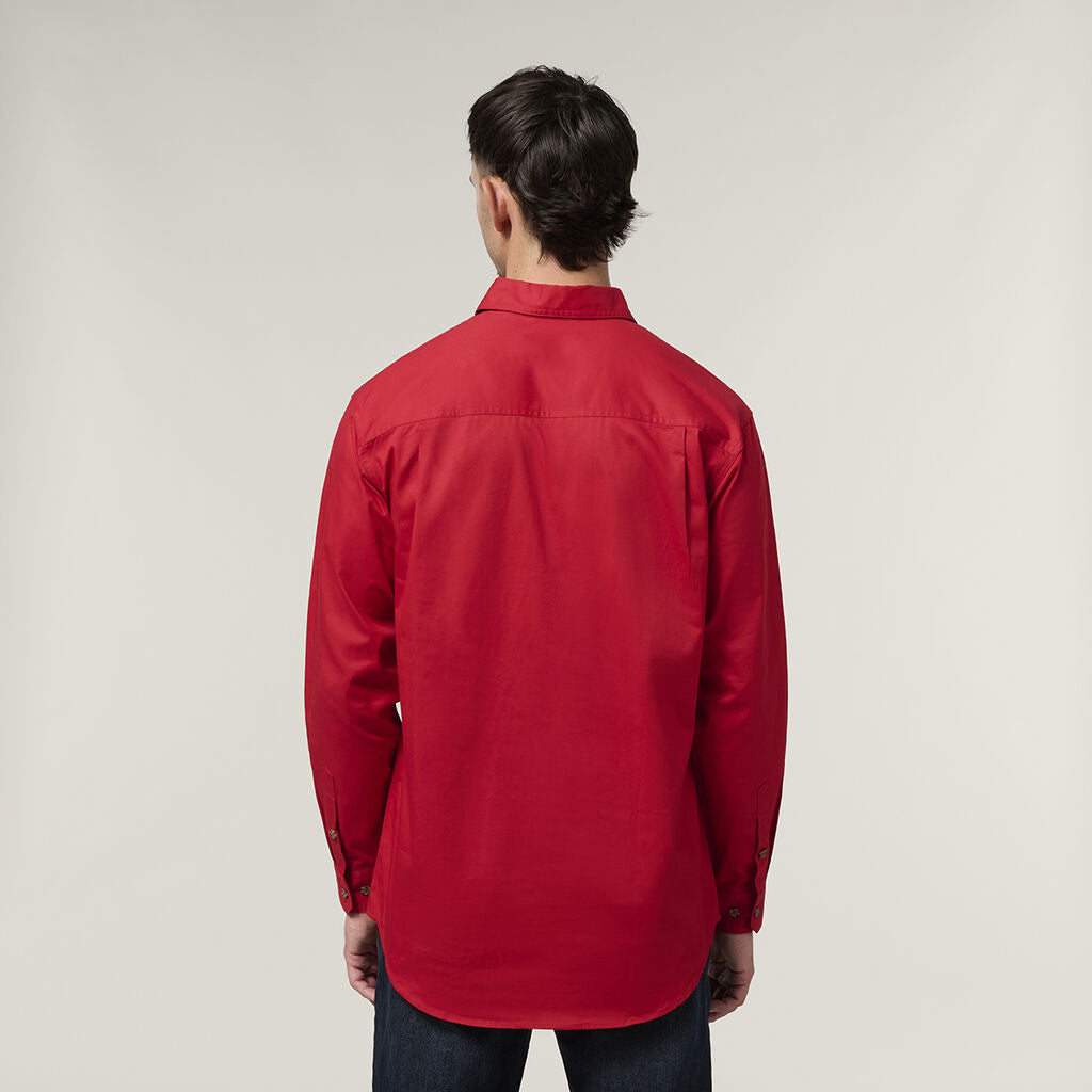 Hard Yakka Mens New Mustang LS Closed Front Work Shirt Y04004