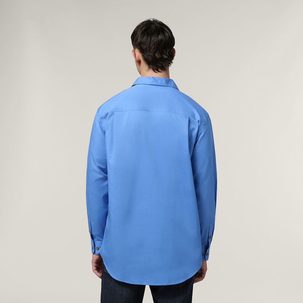 Hard Yakka Mens New Mustang LS Closed Front Work Shirt Y04004