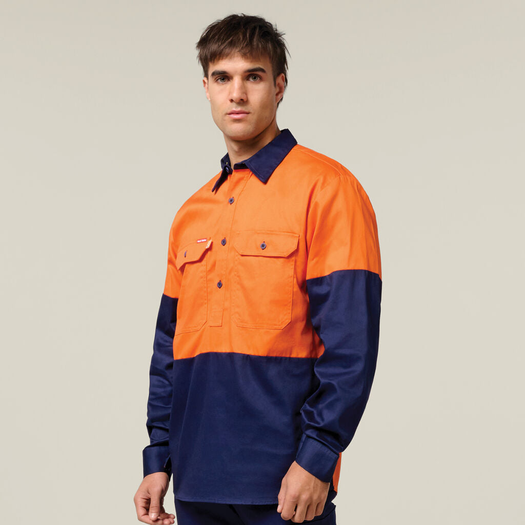 Hard Yakka Hi-Vis Foundations & Drycool Workwear Set Lightweight Reflective HYSET010