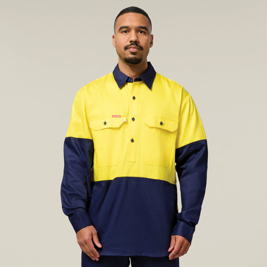 Hard Yakka Hi-Vis Foundations & Drycool Workwear Set Lightweight Reflective HYSET010