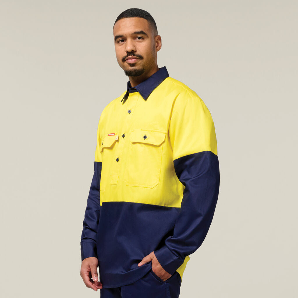 Hard Yakka Hi-Vis Foundations & Drycool Workwear Set Lightweight Reflective HYSET010
