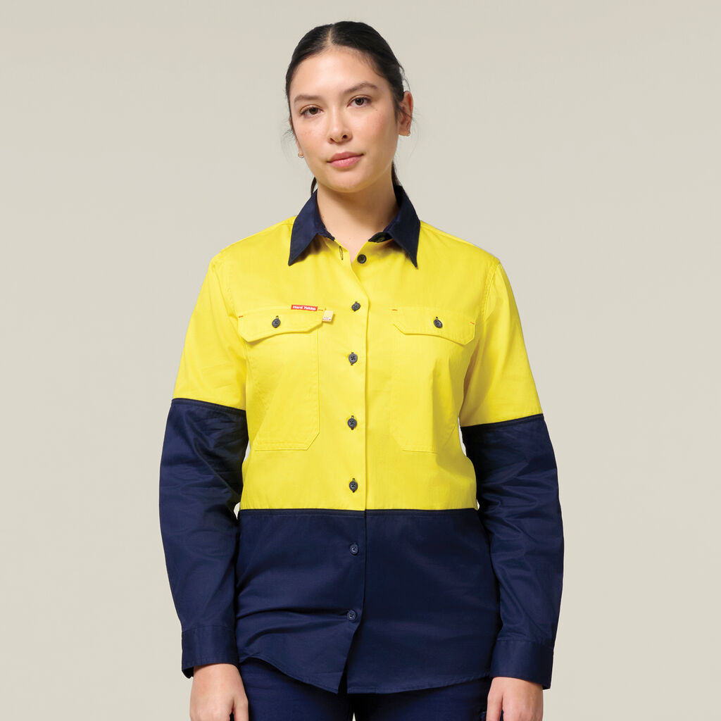 Hard Yakka Women’s  Legends Cargo Pants &amp; Hi-Vis Long Sleeve Shirt HYSET011