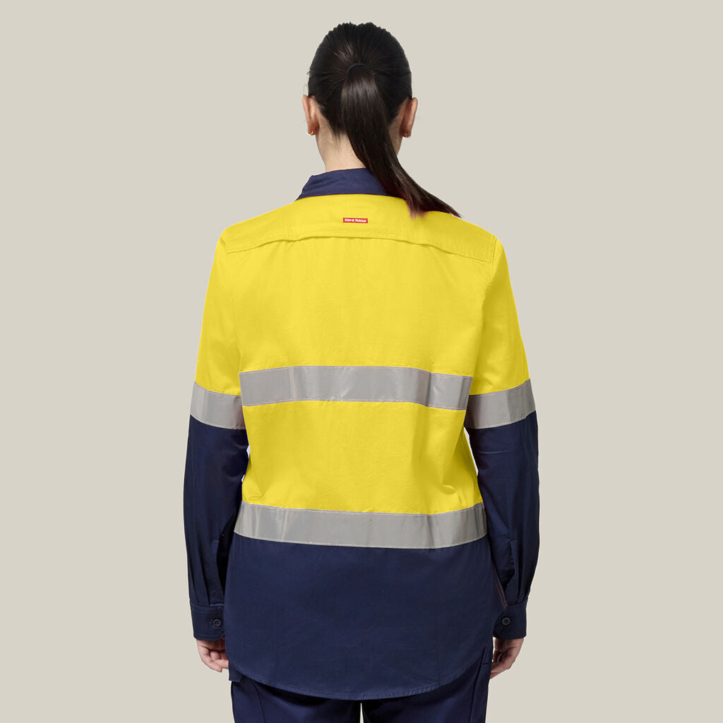 Hard Yakka Women’s Core Hi-Vis 2Tone Vented Shirt & Workcool Pants Uniform Set HYSET006