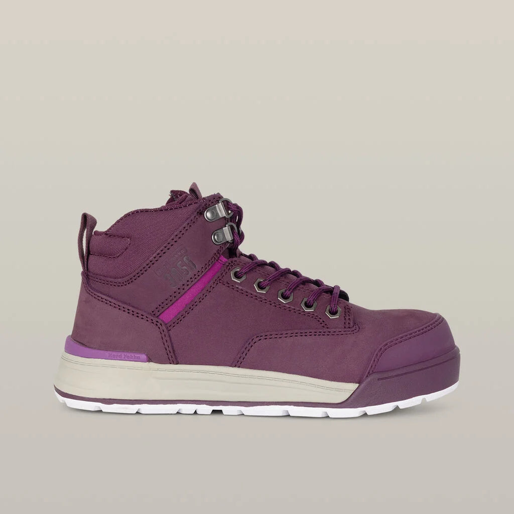 SUPER SALE! Hard Yakka Womens 3056 Lace Up Leather Boots FREE 5Pack Sock Y60250