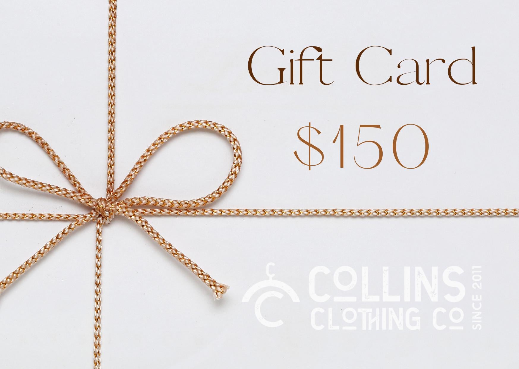 Collins Clothing Co eGift Card-Collins Clothing Co