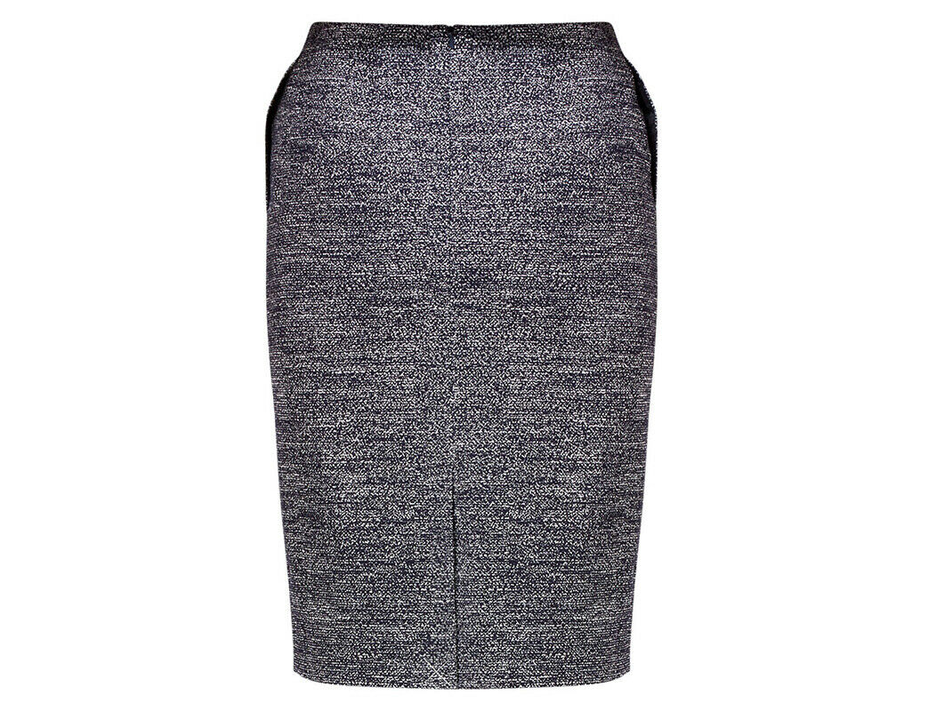 NNT Womens Business Textured Tweet Pencil Skirt Cotton Knee length CAT2NG-Collins Clothing Co