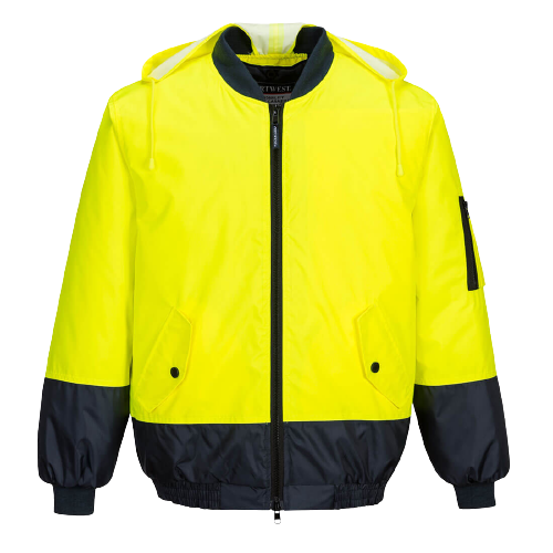 Portwest Hi-Vis Bomber Jacket 2 Tone Waterproof Reflective Work Safety MJ304-Collins Clothing Co