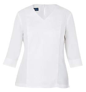 NNT Womens Satin Back Crepe 3/4 SLV V Neck BLS Classic Fit Blouse CAT9XK-Collins Clothing Co