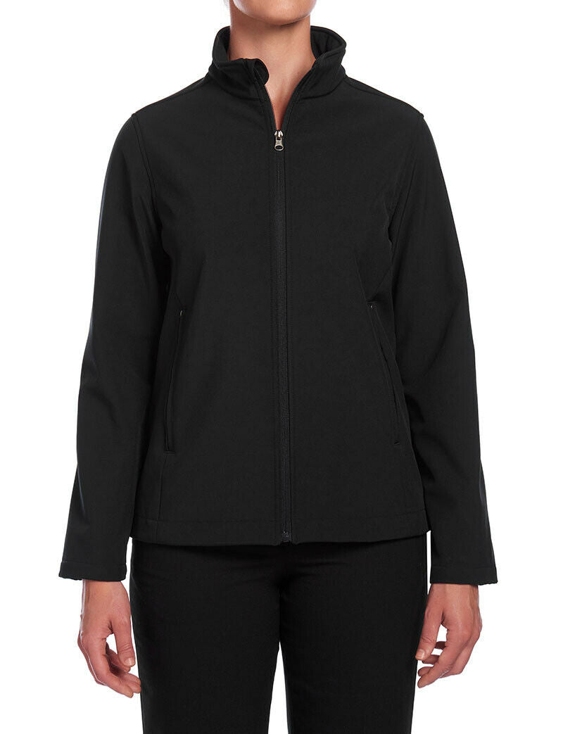 Womens NNT Warm Fleece Ladies Bonded Fleece Zip Jacket Black Navy CAT1ET-Collins Clothing Co