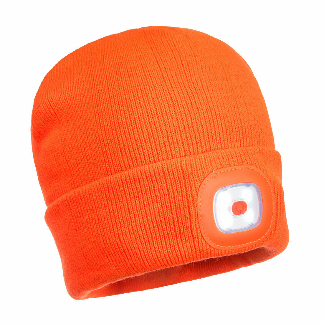 Portwest Mens Beanie Hat LED Head Light USB Rechargeable Warm Work Comfort B029-Collins Clothing Co