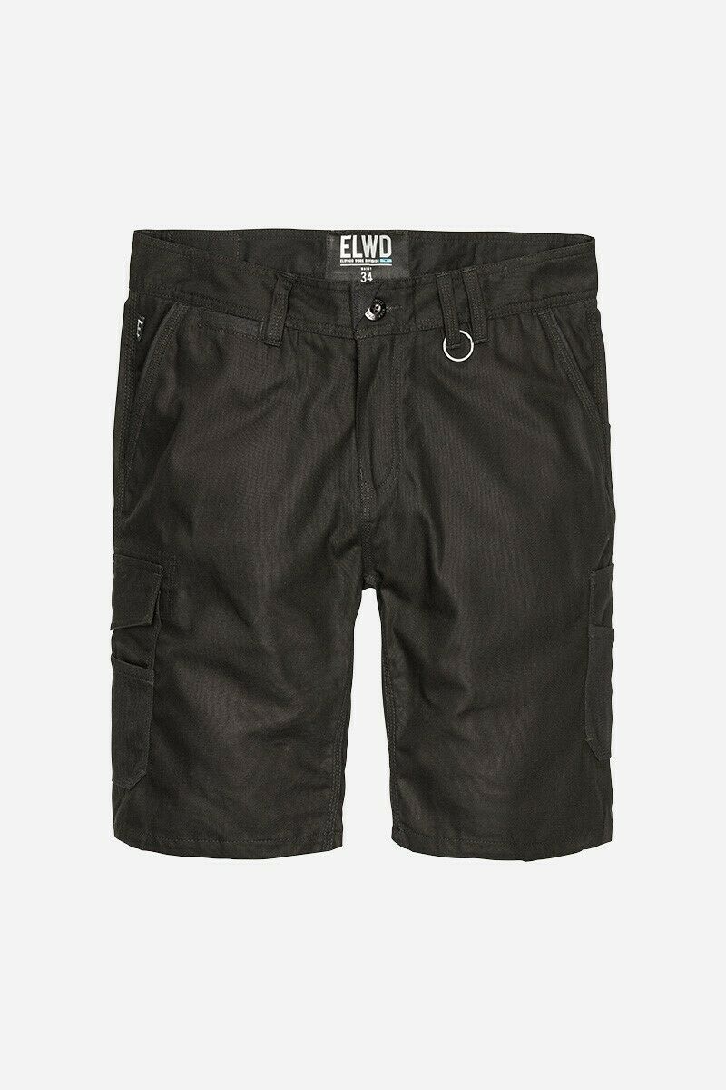 Mens Elwood Work Utility Shorts Canvas Cargo Phone Pocket Tough Tradie EWD201-Collins Clothing Co