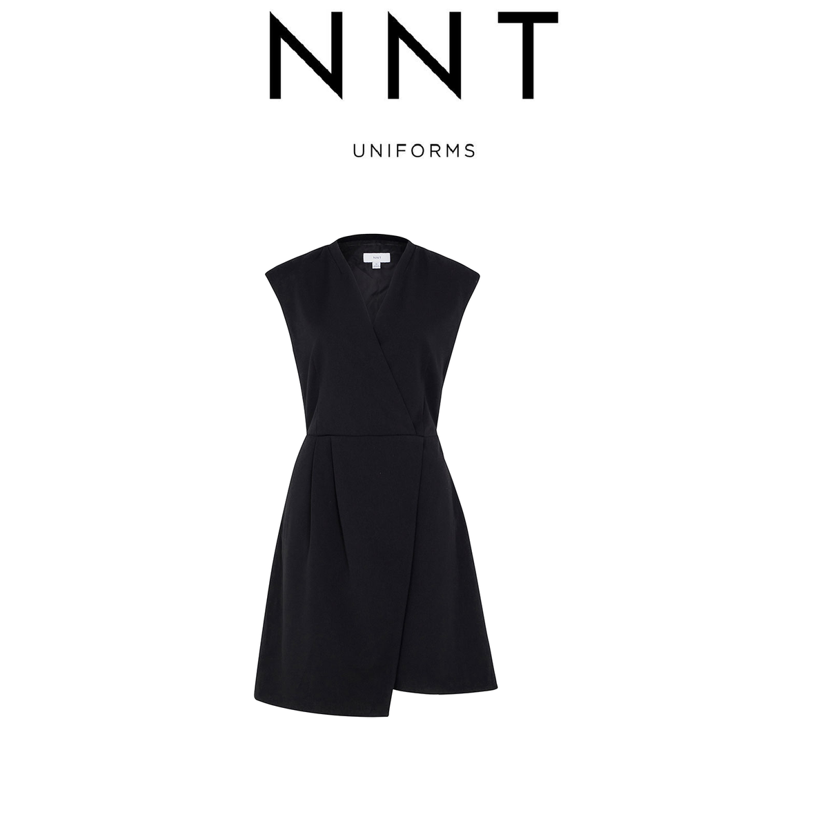 NNT Womens Sleeveless Dress Wrap Comfortable Knee Length Classic Fit CAT67Z