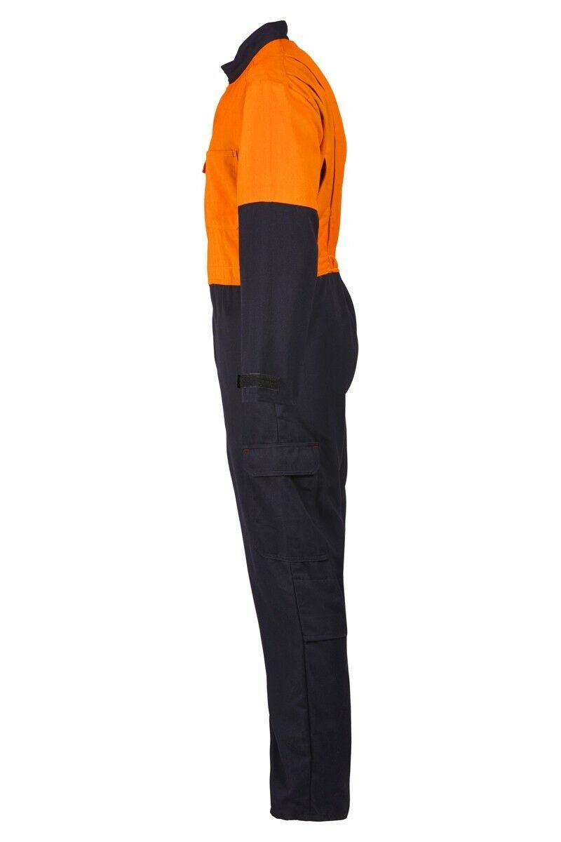 Mens Hard Yakka Protect Hi-Vis 2 Tone Tecasafe Plus Coverall Safety FR Y00302-Collins Clothing Co