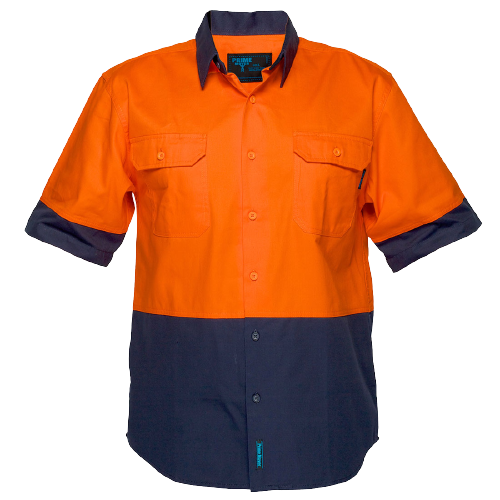 Portwest Hi-Vis Two Tone Regular Weight Short Sleeve Shirt Work Safety MS902