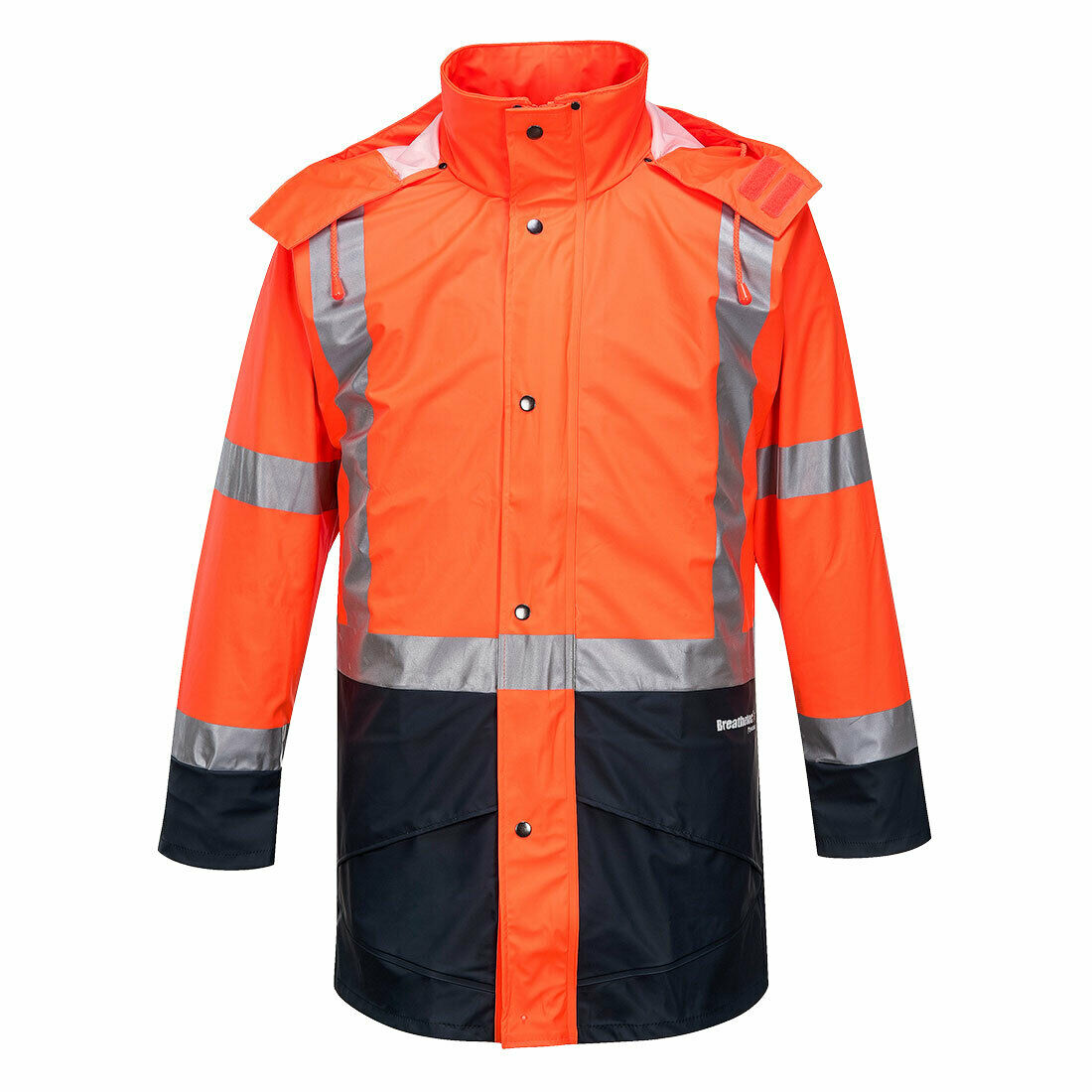 Portwest Mens Huski Farmers Hi-Vis Jacket Waterproof Breathable Taped K8104-Collins Clothing Co