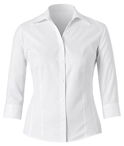 NNT Mens Textured Twill 3/4 Darted White Collared Business Shirt CAT4JG-Collins Clothing Co
