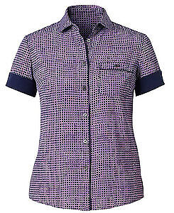 NNT Womens Pixel Print S/S Action Back Shirt Collared Button Shirt CAT9S2-Collins Clothing Co