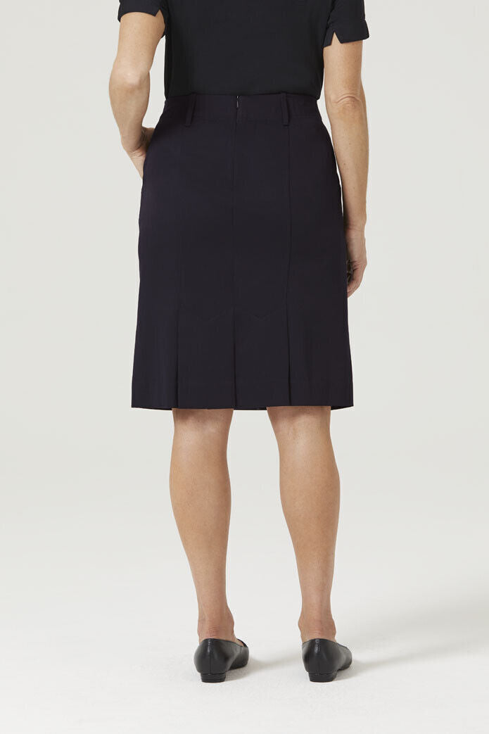 NNT Womens Poly Viscose Gaberdine Flex Waist Pleat Formal Workwear Skirt CAT2QB-Collins Clothing Co