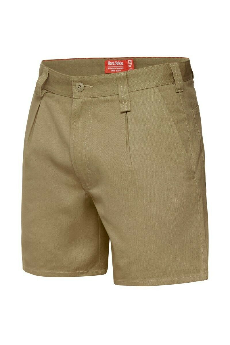 Hard Yakka Drill Short Belt Loop Shorts Cotton Work Tough Trade Y05350-Collins Clothing Co