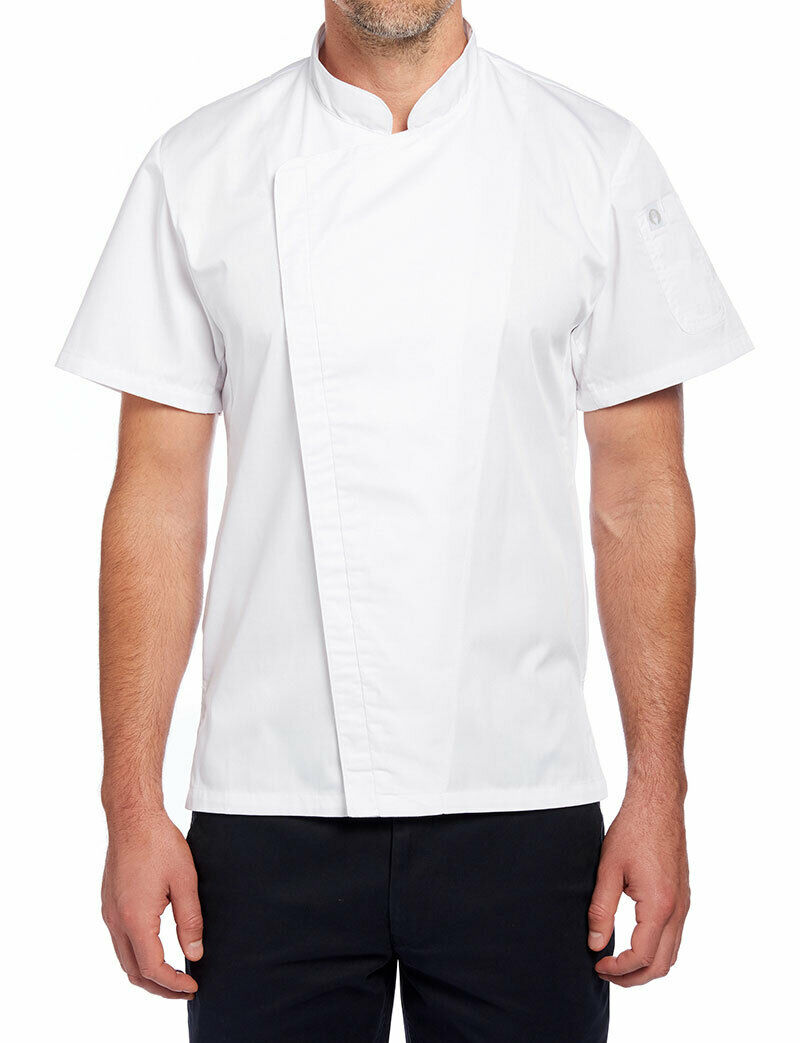 NNT Unisex Adults Cannes Press Stud Front Jacket Chef Classic Fit Work CATP5L-Collins Clothing Co