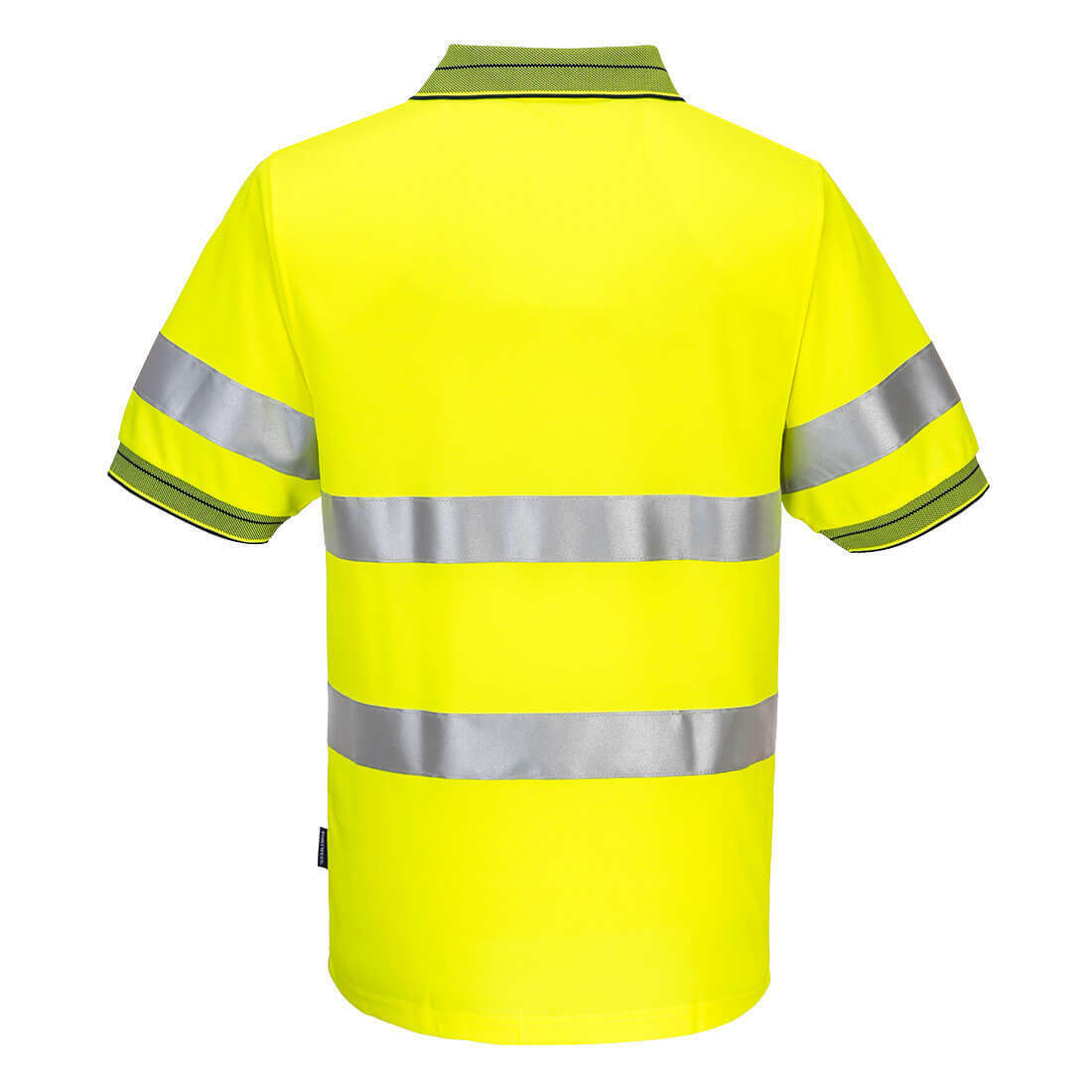 Portwest Mens Prime Mover Short Sleeve Micro Mesh Polo Taped Hi-Vis Work MP510-Collins Clothing Co