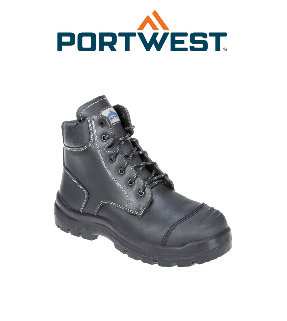 Portwest Mens Clyde Safety Boots S3 HRO CI HI FO Protective Steel Midsole FD10