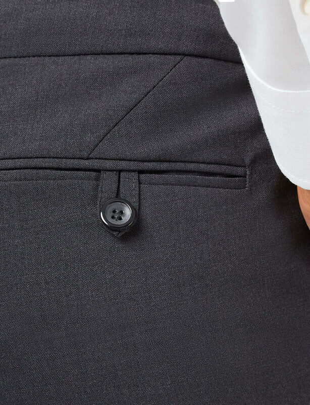 NNT Women Stretch Wool Blend Tab Formal Pants Straight Leg Business Pant CAT3CU-Collins Clothing Co