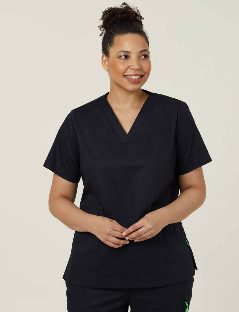 NNT Uniform Womens Next Gen Antibacterial Florence Scrub Top V Neck Nurse CATULM-Collins Clothing Co