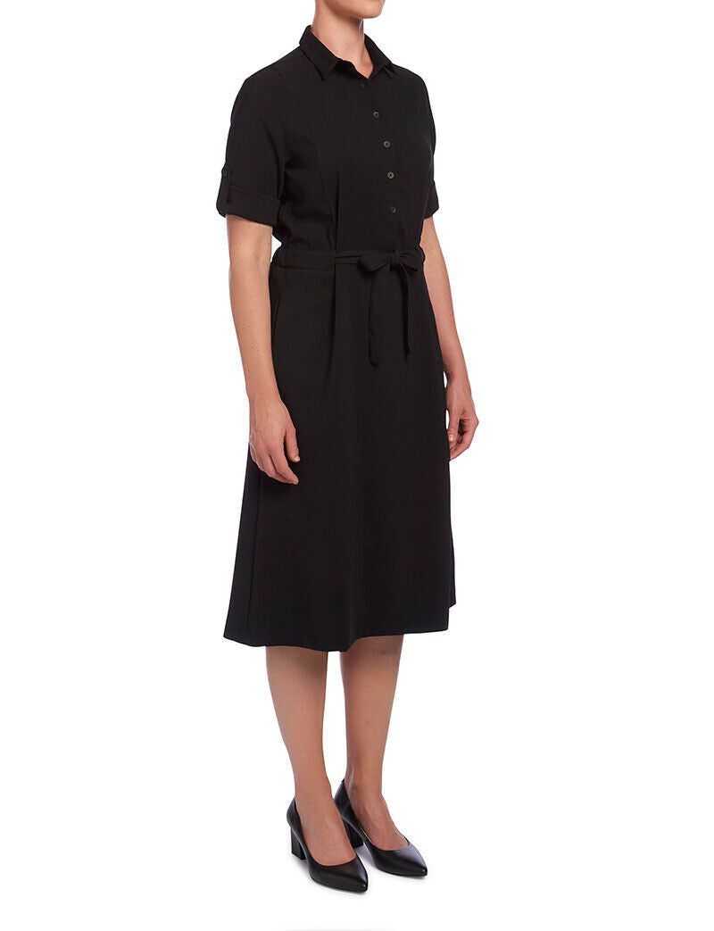 NNT Womens Shirt Classic Fit Dress Adjustable Sleeve Knee Length Comfort CAT67Y-Collins Clothing Co