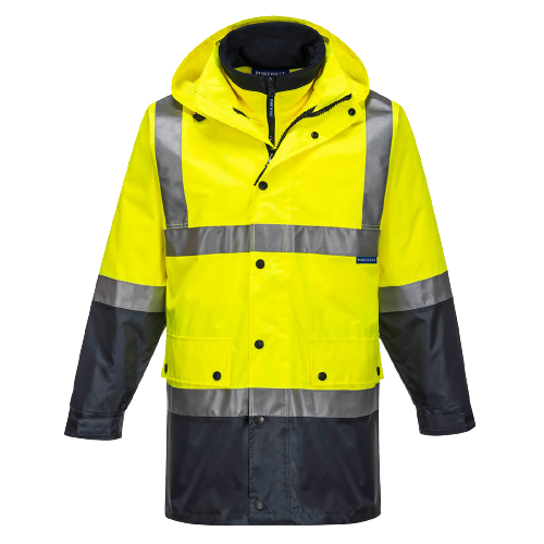 Portwest Eyre Day/Night 4-in-1 Jacket 2 Tone Reflective Work Safety MJ881-Collins Clothing Co