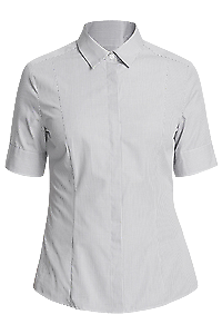 NNT Mens Gingham S/S Shirt Slimline Collar Concealed Placket Button Shirt CATU7B-Collins Clothing Co