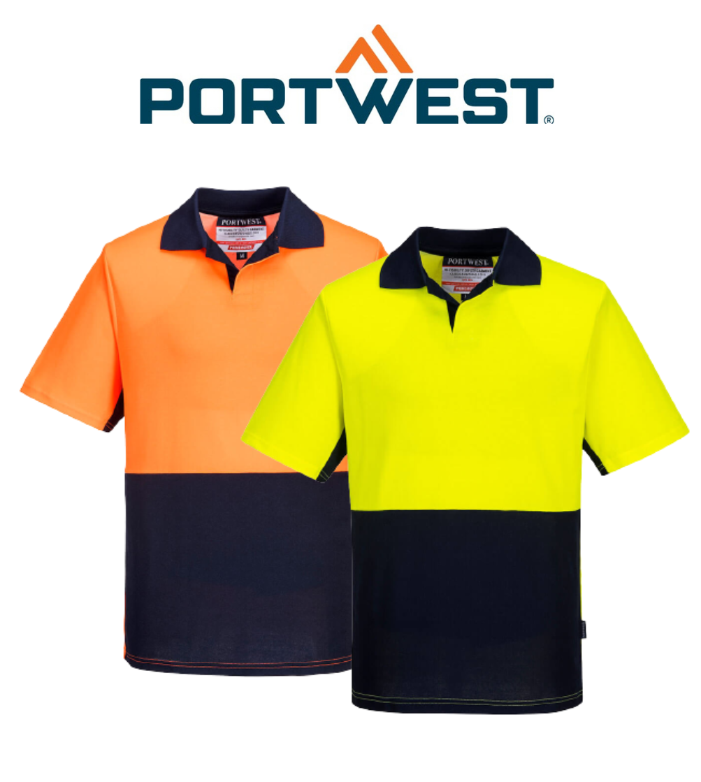 Portwest Short Sleeve Food Industry Cotton Comfort Polo Work Safety MF210