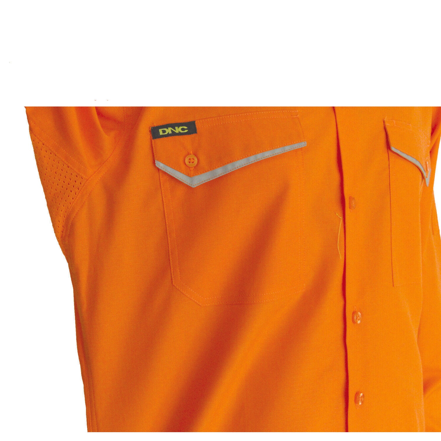 DNC Mens HiVis RipStop Cotton Cool Shirt S/S Lightweight Breathable Comfort 3583-Collins Clothing Co