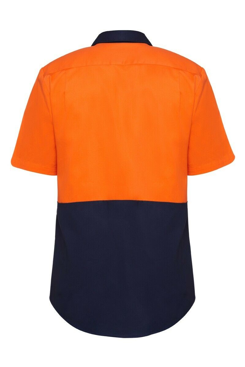 Hard Yakka Mens Core Light Weight Summer Work Drill Hi-Vis Shirt Safety Y04620-Collins Clothing Co