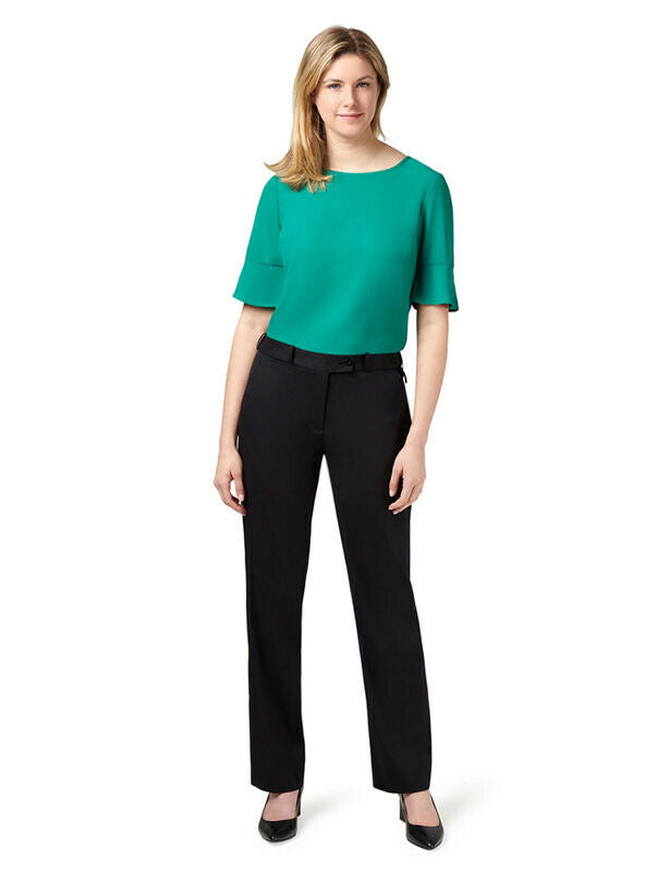 NNT Womens Stretch Twill Business Pants Elastic Waistband Formal Wear CAT3CA-Collins Clothing Co