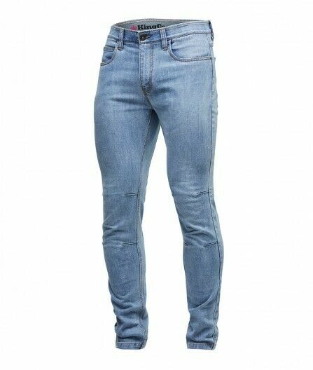 KingGee Mens Urban Coolmax Denim Slim Jeans Cotton Comfortable Gusset K13006-Collins Clothing Co