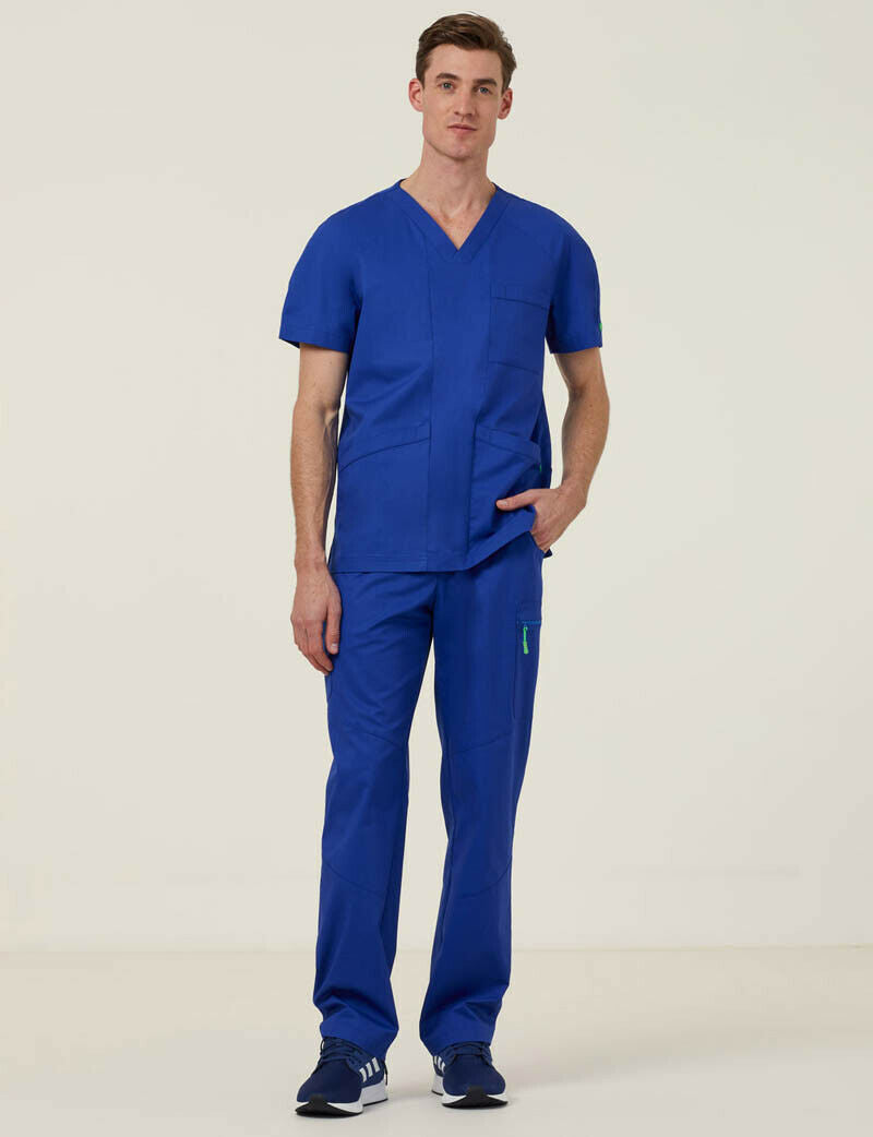 NNT Uniform Mens Next Gen Anti Bacterial Carl Scrub Top V-neck Nurse Work CATRFV-Collins Clothing Co