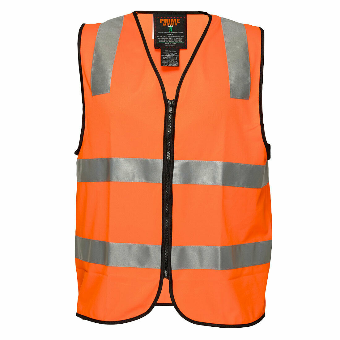 Portwest Mens Day or Night Safety Vest Taped Lightweight Reflective Safety MZ102-Collins Clothing Co