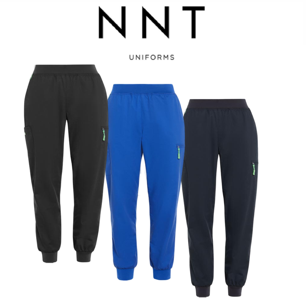 a different colors of nnt womens next gen antibacterial active wear westerman jogger scrub pant 